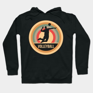 Retro Vintage Volleyball Gift For Volleyball Players Hoodie